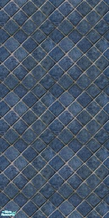Sims 2 — Matchey Matchey in Blue - Wall by tamlfra — Simple recolor of a Maxis floor, that matches this entire set.