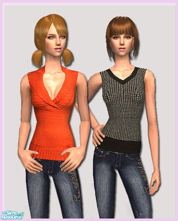 Sims 2 — Sweater set  by _cari_ — Hope you like them :)