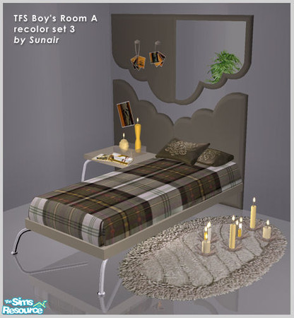 Sims 2 — TFS Boys Room A - Recolor set 3 by Sunair — TFS Boys Room A - Recolor set 3 (darkwood)