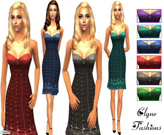 Sims 2 — Clyne - Set 3 - Evening Dining by Clyne_Fashions — A Set of 6 evening outfits.