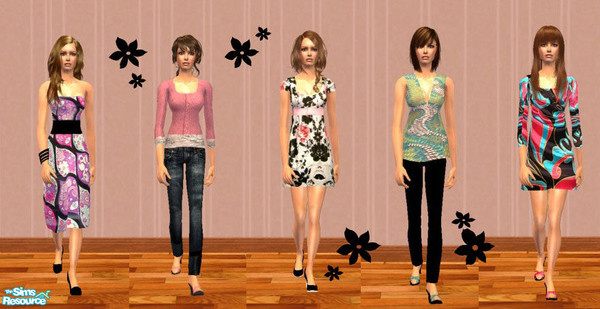 Sims 2 — Sometimes by olcia_olivinea — Set of five outfits for your ladies. Enjoy :)!