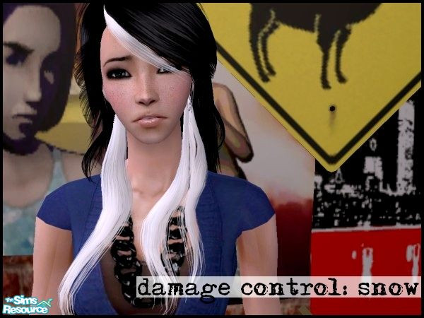 Sims 2 — Damage Control; Snow by Heidi_Larking — White recolour of Rose Sims 2\'s #62 mesh.