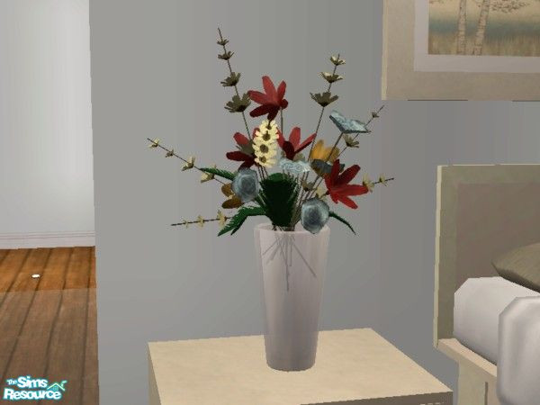 Sims 2 — Stephanie Bedroom [Light] - Flowers by EarthGoddess54 — This file requires a (free) mesh, find it at the link