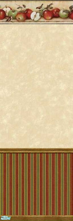 Sims 2 — Apple of My Eye 5 by drouinr — This set of coordinated wall coverings and floor treatments, in red and green