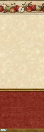 Sims 2 — Apple of My Eye 13 by drouinr — This set of coordinated wall coverings and floor treatments, in red and green