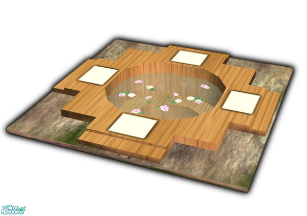 Sims 2 — Pierina Spa Bath by SaeraMaples — Relax in a tropical like environment while cleaning away the days dirt and