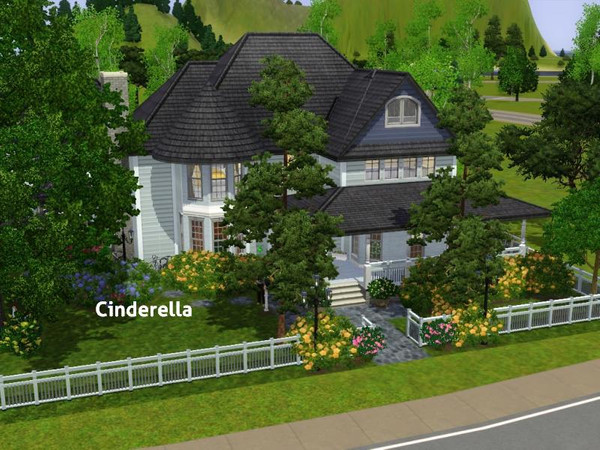 Sims 3 — Cinderella by DO5NBR — This lovely Victorian home features a kitchen, dining, livingroom, a studyroom and a WC