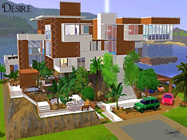 Sims 3 — Desire by simmothy — What do you desire? Hopefully, you desire a stylish modern home. 1st floor: living room,
