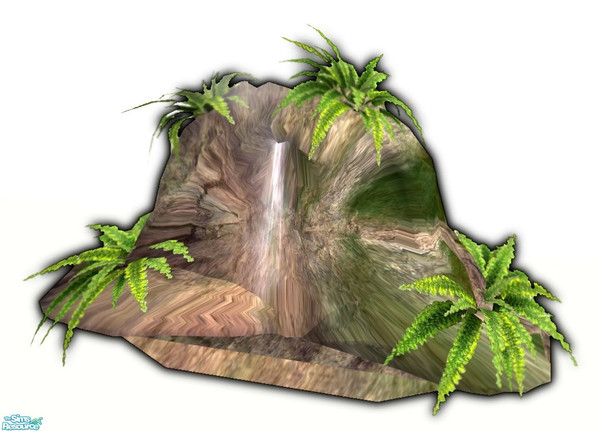 Sims 2 — Pierina Stone Shower by SaeraMaples — Relax in a tropical like environment while cleaning away the days dirt and