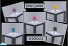 Sims 2 — Ikea Lamp Set by elanorbreton — I love this little lamp, it\'s discreet and cheap! There are eight recolours of