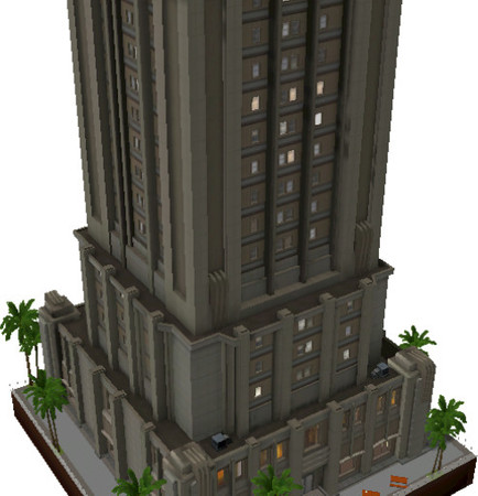 Sims 3 — Sky Blue by alikona87 — Two-story penthouse apartment! Partly furnished, 5 bedroom, 4.5 bathroom. Downstairs has