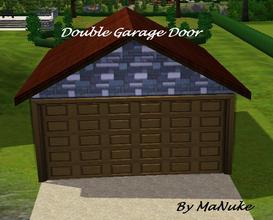 Sims 3 — MaNuke Double Garage Door by manuke — Double garage door from MaNuke. The answer to all your problems with 2