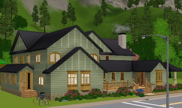 Sims 3 — Sunset Ridge by BarbC0702 — Large family home with 3 bedrooms, 2 baths, large kitchen and breakfast nook,