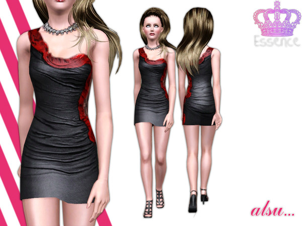 Sims 3 — Alsu by simseviyo — With lace detail at front
