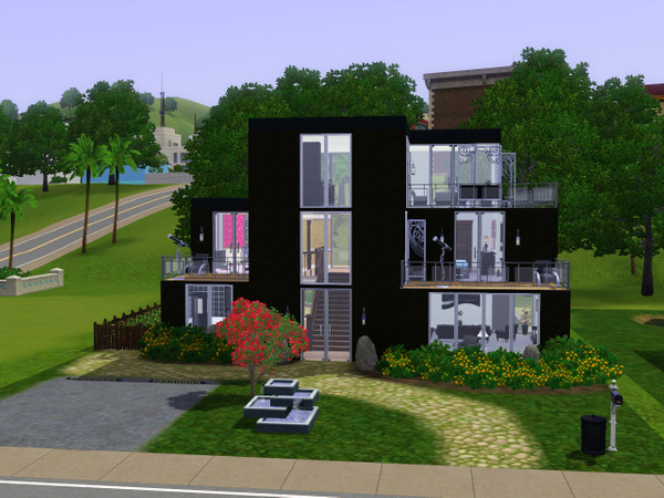 Sims 3 — Yume by Ayafox — Yume, is a small 3 bedroom, 4 bathroom home, great for a family of four. First floor: