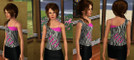 Sims 3 — Teen Slash layered top by RomanceSims — This layered ensemble features a one shoulder blouse over a tiny tank