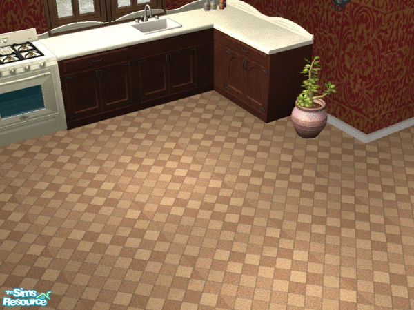 Sims 2 — Diamond brown tiles by LolaG123 — rustic and chic at the same time!