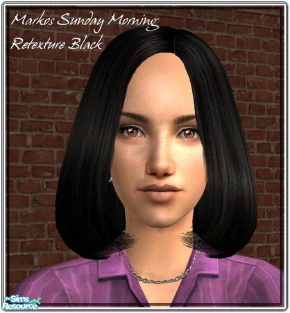 Sims 2 — Retexture of Markos Sunday Morning - Black by mky1374 — 5Natural Colours for the Sunday Morning Mesh - Binned -