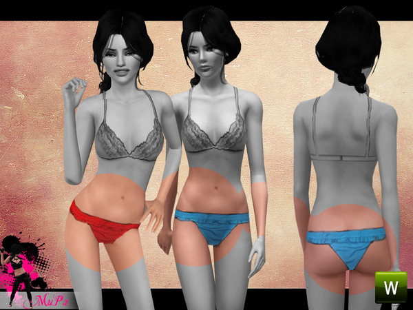 Sims 3 — Grenade Bottom by miraminkova — Cute ruffle bottom