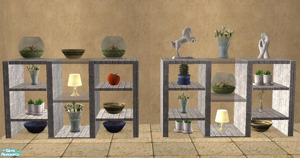 Sims 2 — Short Wall Unit by TheNinthWave — Boris Short Wall Unit.