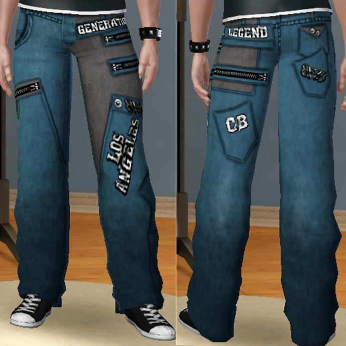 The Sims Resource - CB-LA Special Male Jeans