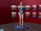 Sims 2 — Black Stylized Swimsuit by elvizao2 — A different style of swimsuit