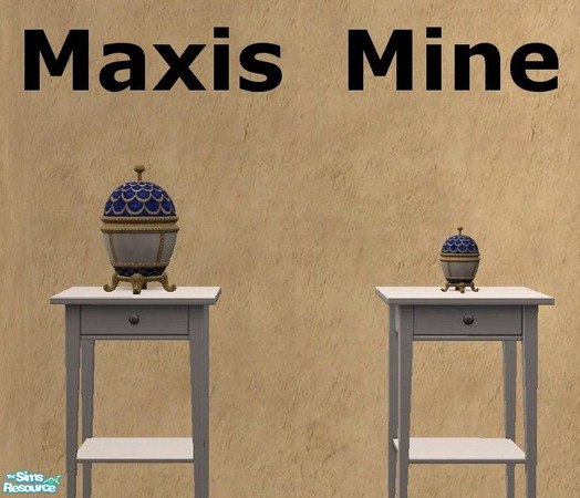 Sims 2 — Off The Hook Egg Scaled Down by TheNinthWave — Off The Hook Egg sculpture scaled down to fit the slots in the