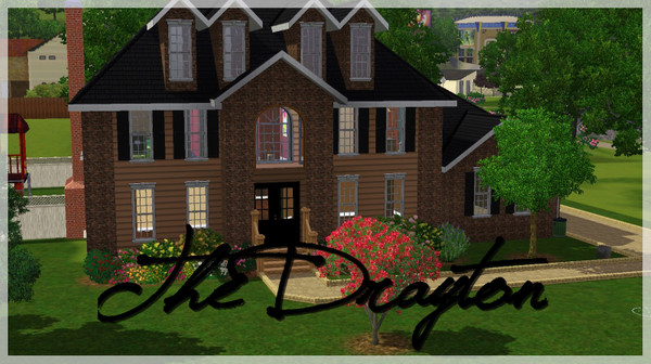 Sims 3 — The Drayton by schools2 — This home has EVERYTHING! Four bedrooms, three bathrooms, and a game room open to the