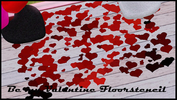 Sims 3 — BE MY VALENTINE FLOOR STENCIL by abuk0 — BE MY VALENTINE FLOOR STENCIL by abuk0