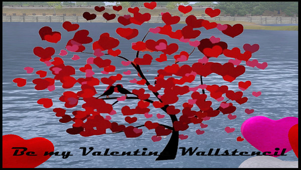 Sims 3 — BE MY VALENTINE  WALLSTENCIL by abuk0 — BE MY VALENTINE WALLSTENCIL