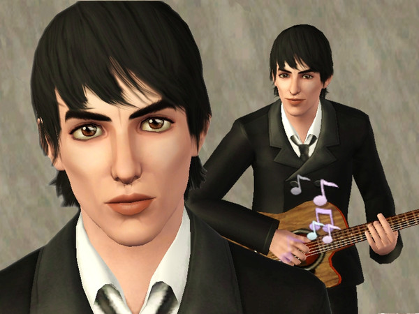 Sims 3 — George Harrison by babu357 — My version of George Harrison. One of my four favorite people. This Sim represents