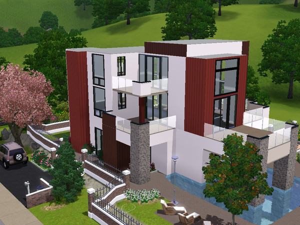 Sims 3 — Cerova by Pedotawa — Little modern house (not furnidshed)