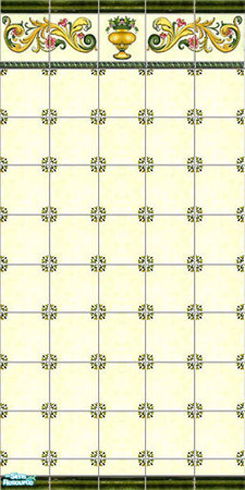 Sims 2 — Imperial Tile by Halfcreek — created by Halfcreek. Look for matching floor \"Imperial Tile Flooring\".