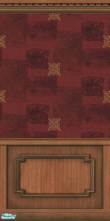 Sims 2 — Celtic Square Red by Halfcreek — created by Halfcreek