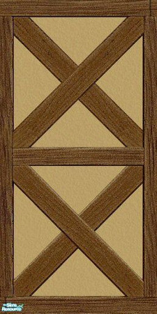 Sims 2 — Maxis Match Sunshine Stucco with Timbering by Helenloki — Matches existing Maxis wall. Enjoy.