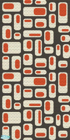 Sims 2 — Retro Set  - Retroredwall by hells_pardon — A peice in the Retro Set which includes 5 walls and 3 floors.