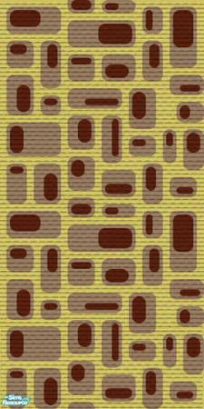 Sims 2 — Retro Set  - Retrogreenwall by hells_pardon — A peice in the Retro Set which includes 5 walls and 3 floors.