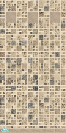 Sims 2 — Tan Bathroom Tile by Halfcreek — created by Halfcreek. Look for matching floor \"Tan Tile Flooring\"