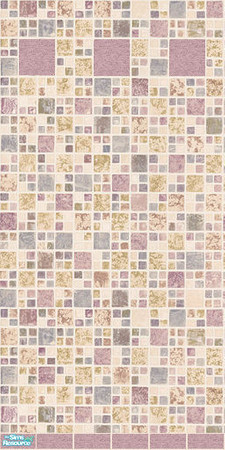 Sims 2 — Mauve Bathroom Tile by Halfcreek — created by Halfcreek. Look for matching floor \"Mauve Tile