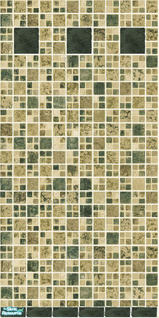 Sims 2 — Green Tile by Halfcreek — created by Halfcreek. Look for matching floor \"Green Tile Flooring\"