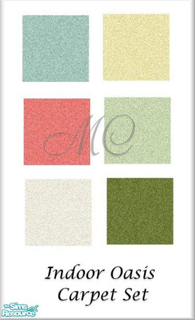 Sims 2 — Indoor Oasis Carpet Set by mistresscris — Created by MistressCris.