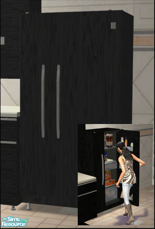 Sims 2 — Clara Kitchen - Fridge by Elize-37sims — Fully animated