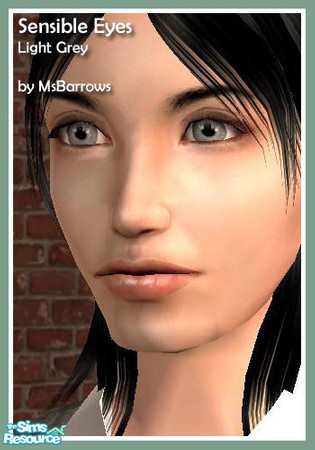 Sims 2 — Sensible Eyes - Light Grey by MsBarrows — A very pale shade of grey.