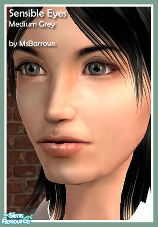 Sims 2 — Sensible Eyes - Medium Grey by MsBarrows — A medium grey.