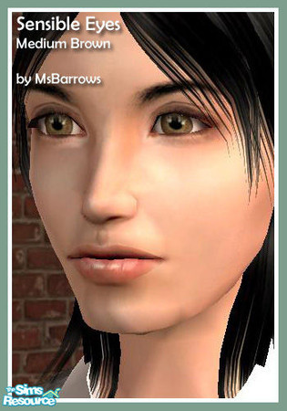 Sims 2 — Sensible Eyes - Medium Brown by MsBarrows — A bright medium brown.