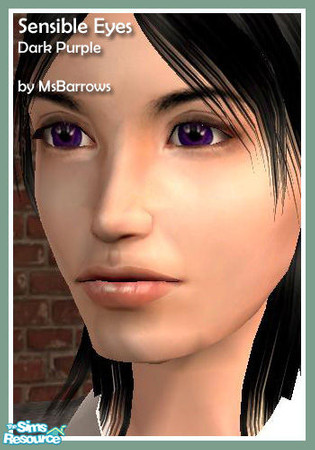 Sims 2 — Sensible Eyes - Dark Purple by MsBarrows — A very deep, dark, rich shade of purple.