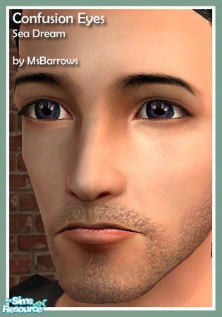 Sims 2 — Confusion Eyes - Sea Dream by MsBarrows — A dark blue eye touched with dark violet around the pupil.