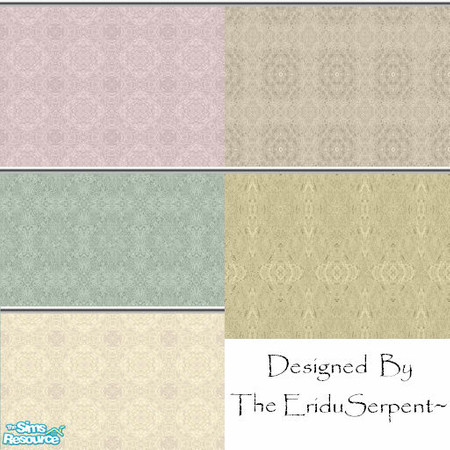 Sims 2 — Muted Colour Wall Papers by eriduserpent — Delicately coloured wall papers...perfect for balancing lively tiles