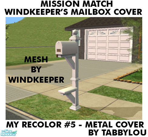 Sims 2 — TL - MM WindkeepersMailbox-MetalCover Recolor05 by TabbyLou — My Recolor #5 Recolor of Windkeepers Mailbox Metal