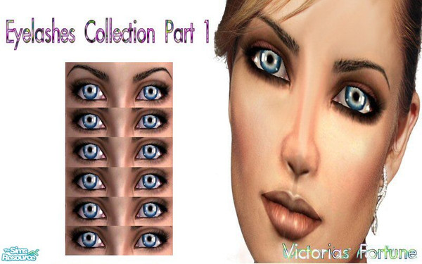 Sims 2 — VF Eyelashes Collection by fortunecookie1 — Here are six new mascara creations. 